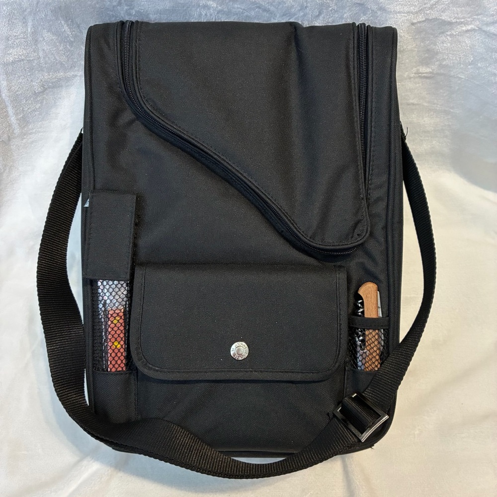 Picnic at Ascot Black Insulated Wine Bag NWOT - Picture 4 of 7